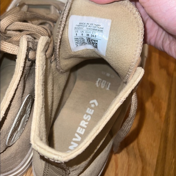 Converse light brown platform suede high tops - Picture 4 of 5